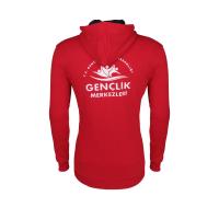 ARTOS KANGURU CEPLİ FERMUARLU KIRMIZI 2XL SWEATSHİRT